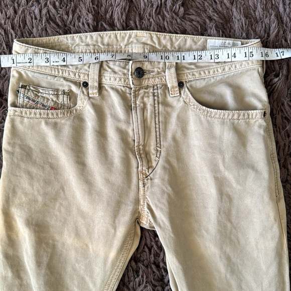 Diesel THAVAR slim skinny size 27 tan khaki jeans - Picture 11 of 15